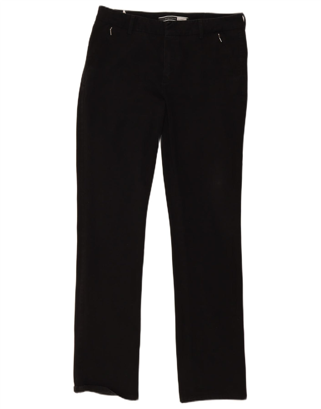 Jeans dritti da donna Sportmax W30 L32 cotone nero