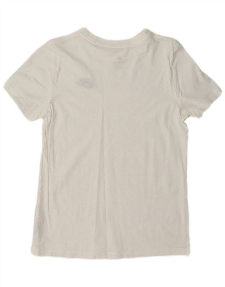 T-shirt da donna Nike Top UK 10 piccola in cotone bianco