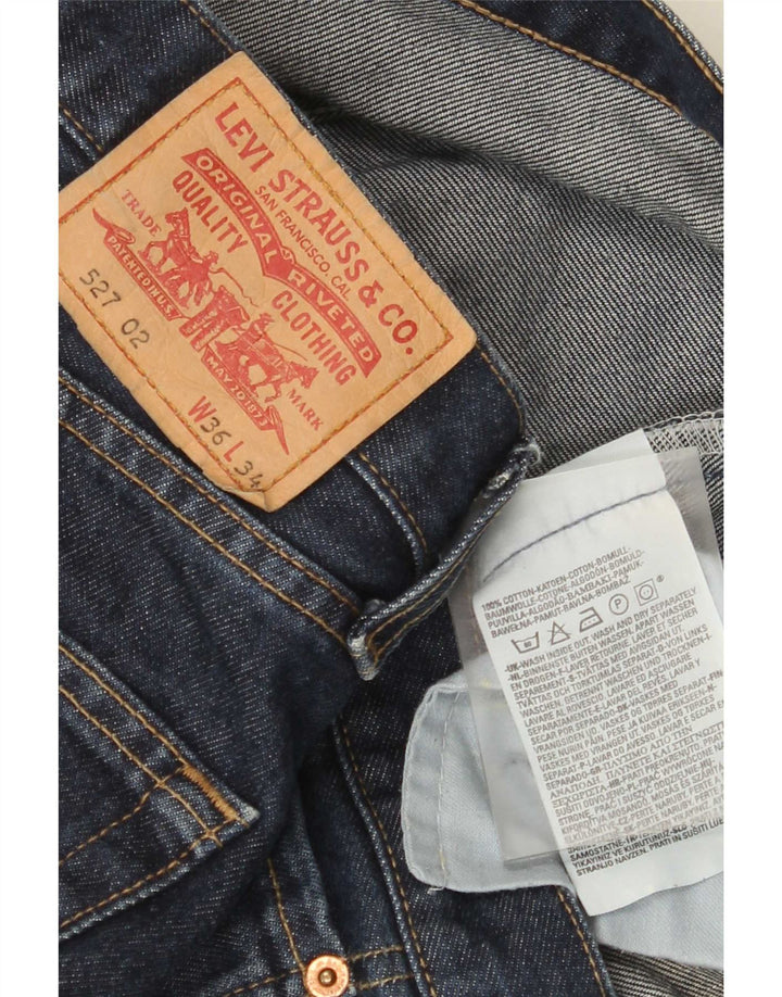 Levi's Uomo 527 Jeans Bootcut W36 L34 Cotone Blu