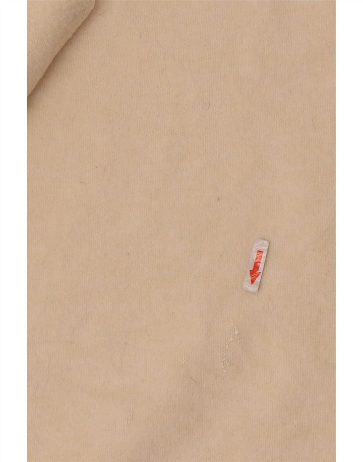 Maglione corto oversize con collo dolcevita da donna Zara UK 10 piccolo bianco sporco