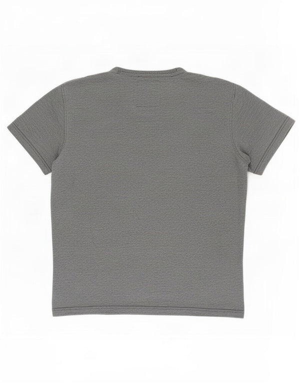 Crew Clothing T-shirt da uomo Top piccola in cotone grigio