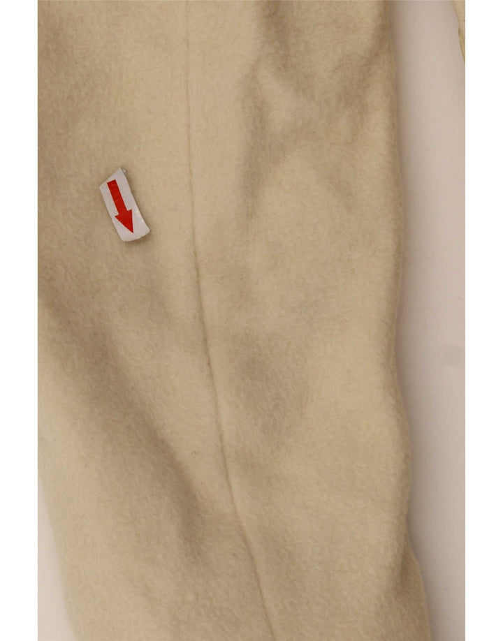 Soprabito vintage da donna IT 42 medio in lana vergine bianca