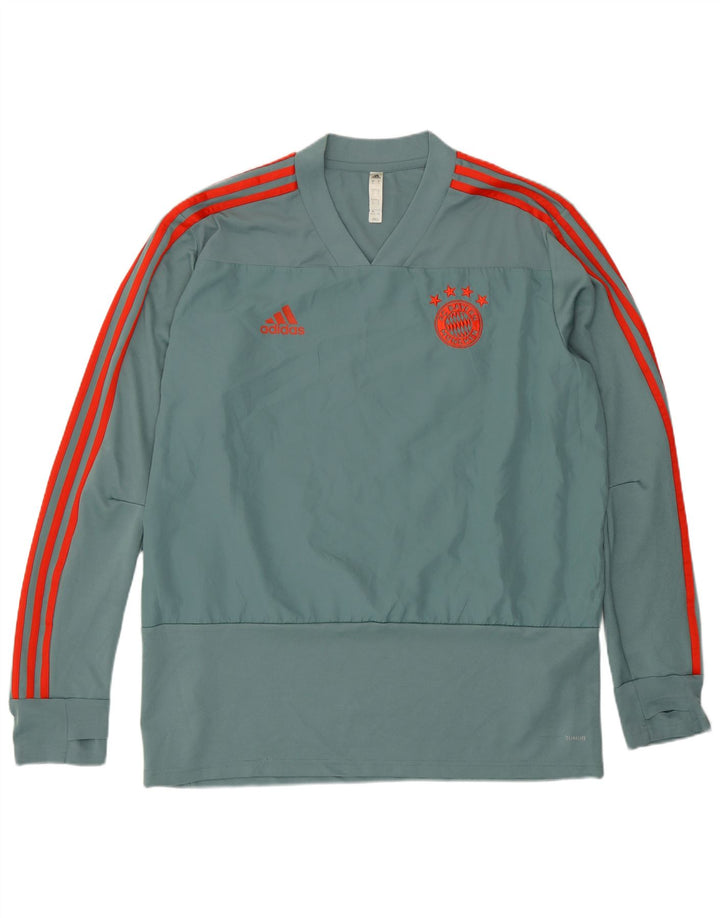 Adidas Uomo FC Bayern Munchen Pullover Tuta Top XL Verde Poliestere