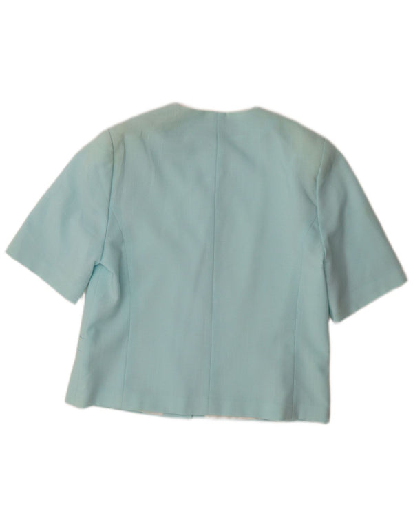 VIVIENNE LAURENCE Giacca blazer a 5 bottoni da donna UK 12 Blu medio