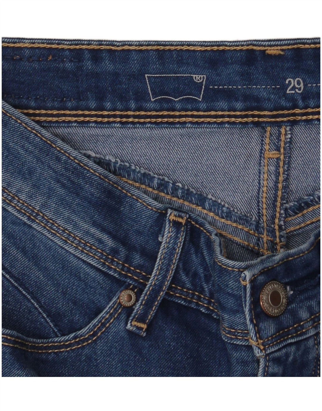 Jeans skinny Levi's da donna a vita media W29 L32 Blu