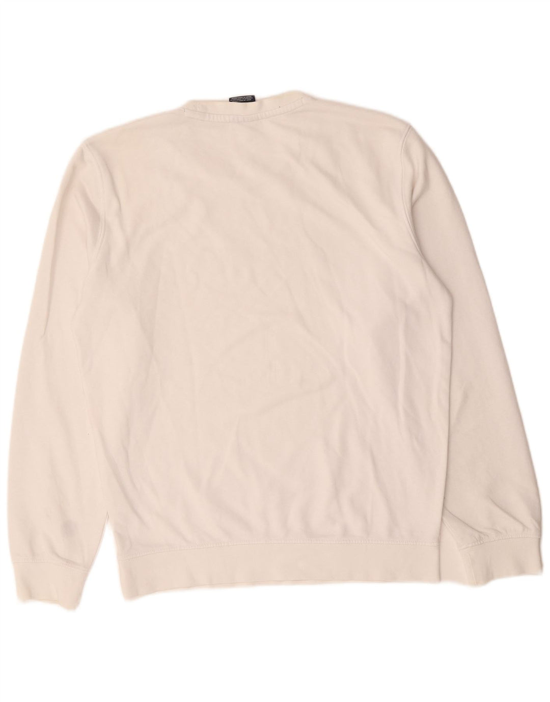 Felpa grafica da uomo Champion, maglione, cotone bianco medio