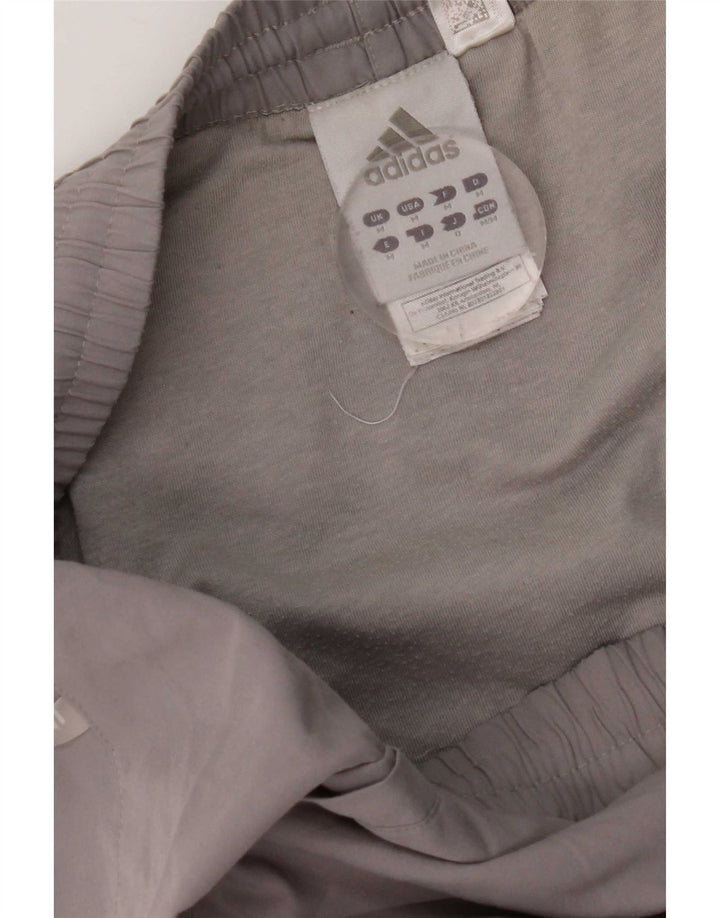 Pantaloncini sportivi Adidas da uomo in poliestere grigio medio