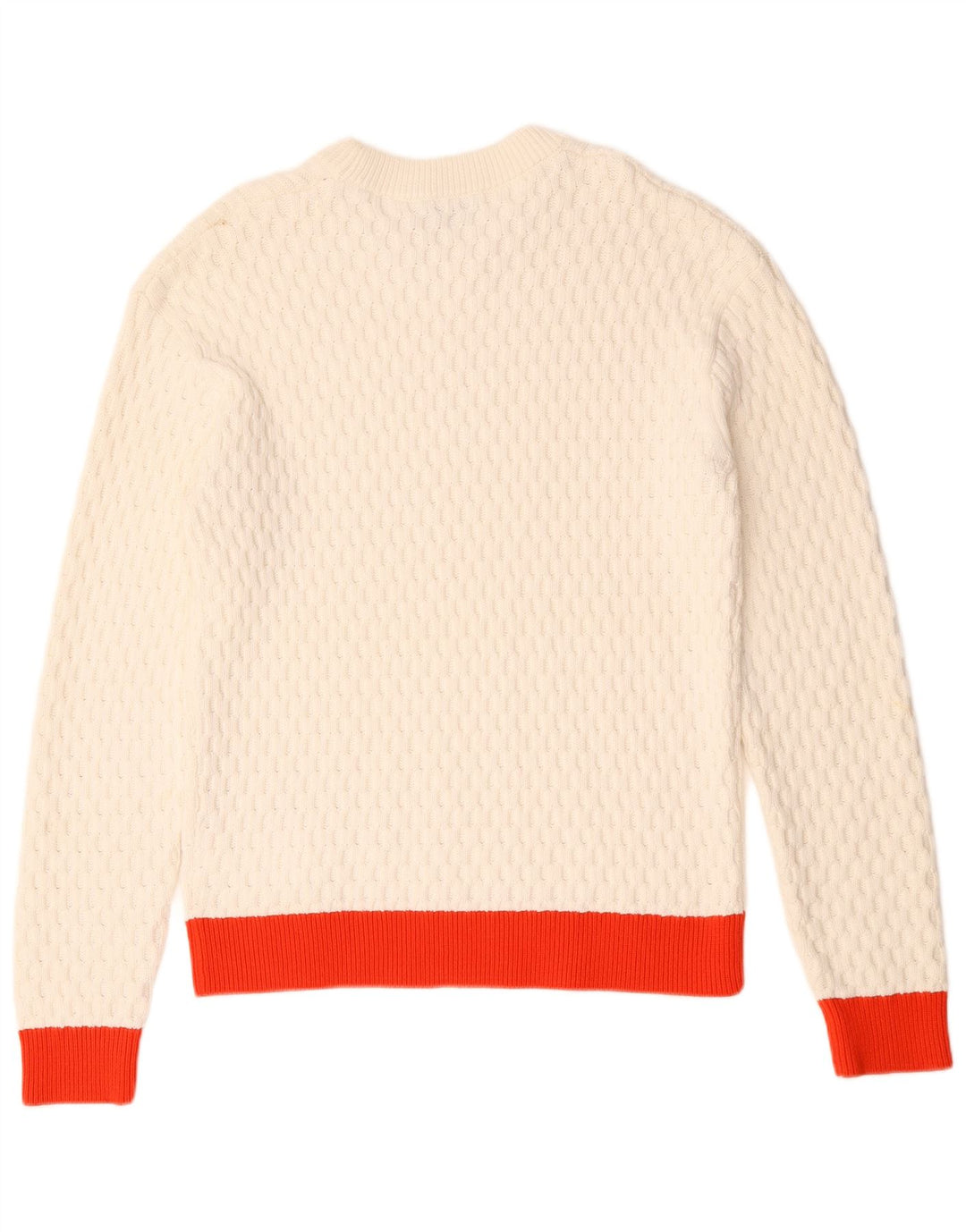 Maglione maglione girocollo da uomo Calvin Klein in cotone color block bianco medio