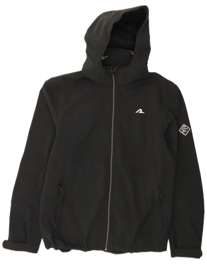 Giacca a vento con cappuccio da uomo Rodeo UK 42 XL poliestere nero