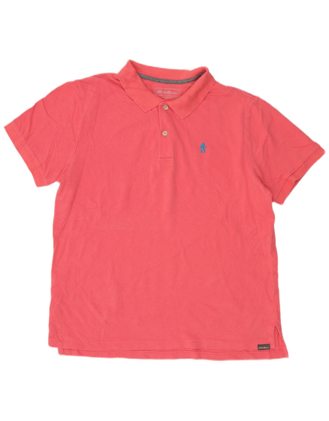 Polo da uomo EDDIE BAUER grande in cotone rosa