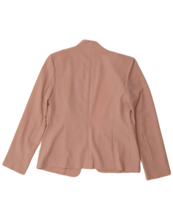 Giacca Marks & Spencer da donna Open Blazer UK 12 Poliestere rosa medio