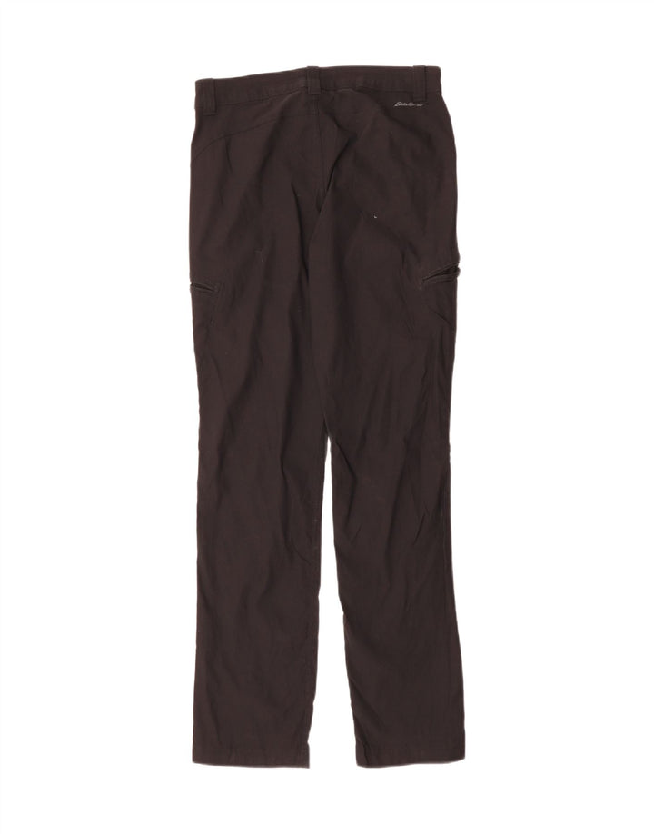 Pantaloni cargo dritti da donna Eddie Bauer US 4 Small W30 L31 neri sportivi