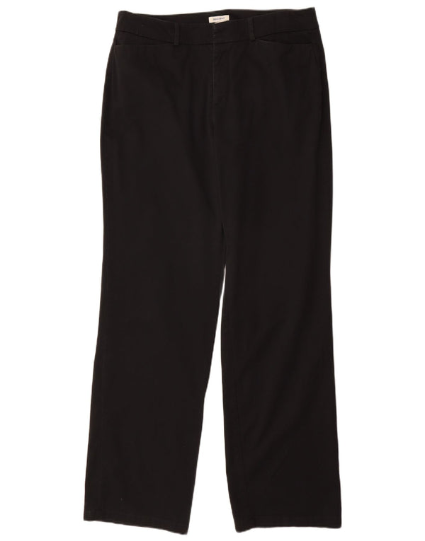 Pantaloni casual dritti da donna Dockers Ideal Fit US 12 Large W32 L33 neri