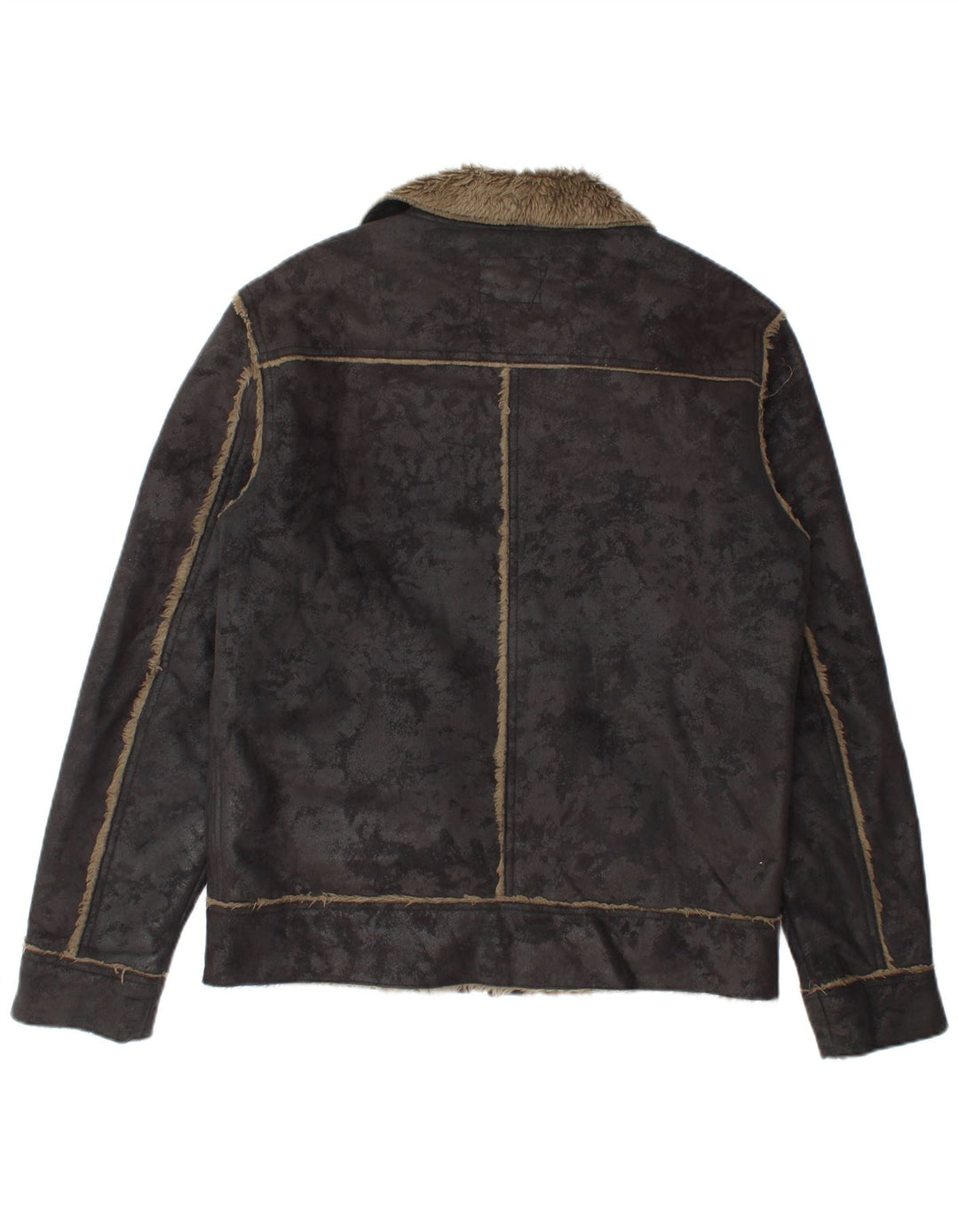 Giacca Sherpa da uomo con zip Rip Curl UK 36 Small Poliestere nero tie-dye