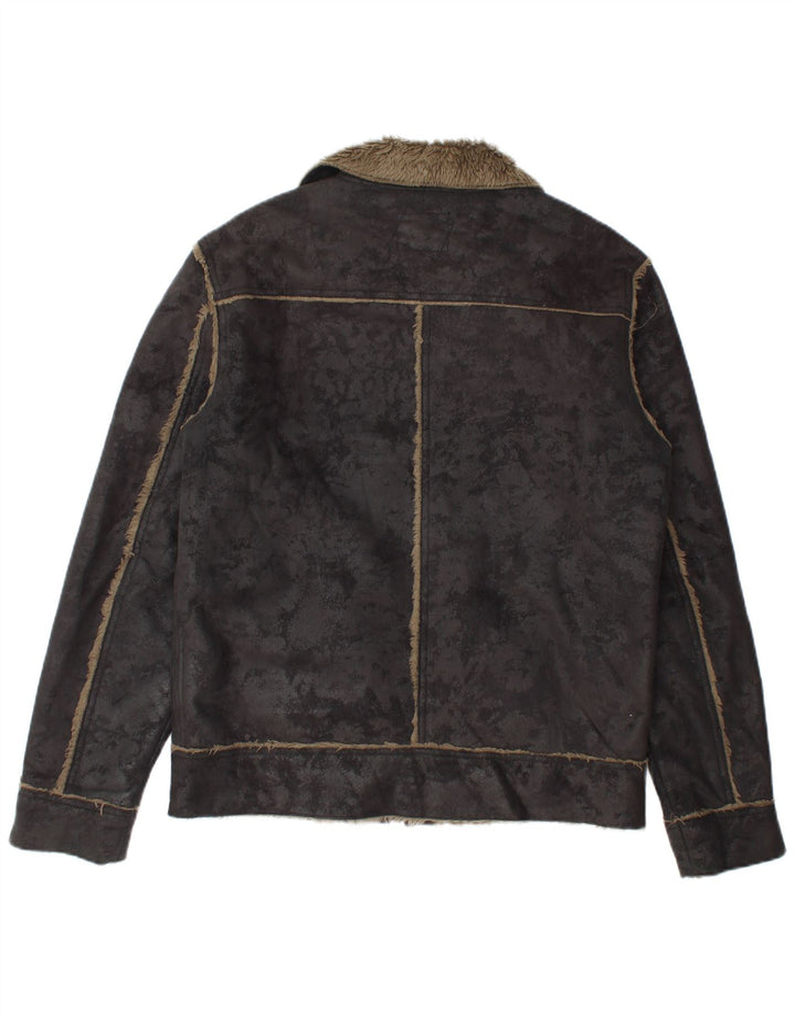 Giacca Sherpa da uomo con zip Rip Curl UK 36 Small Poliestere nero tie-dye