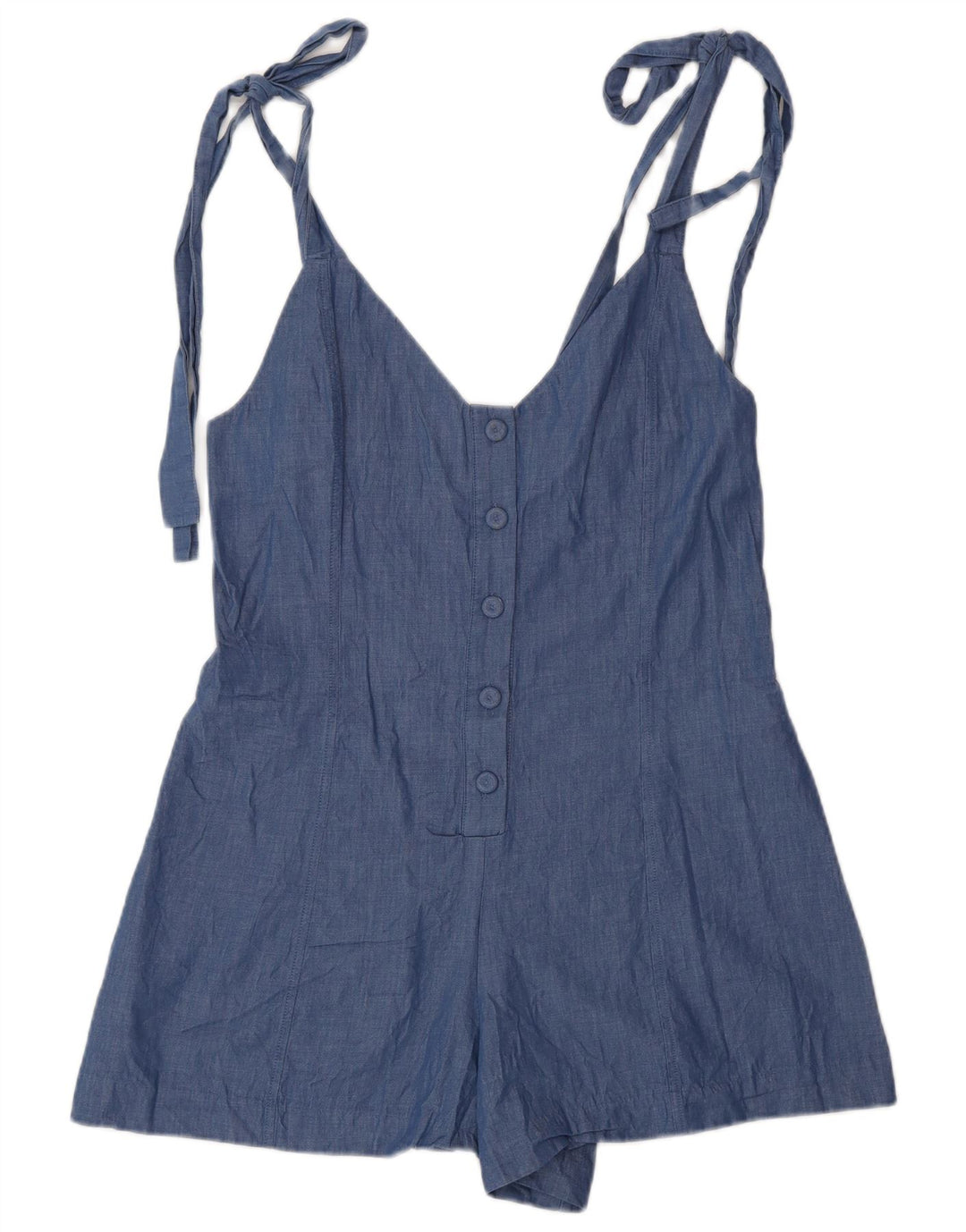 Tutina corta da donna Zara UK 10 piccola in cotone blu