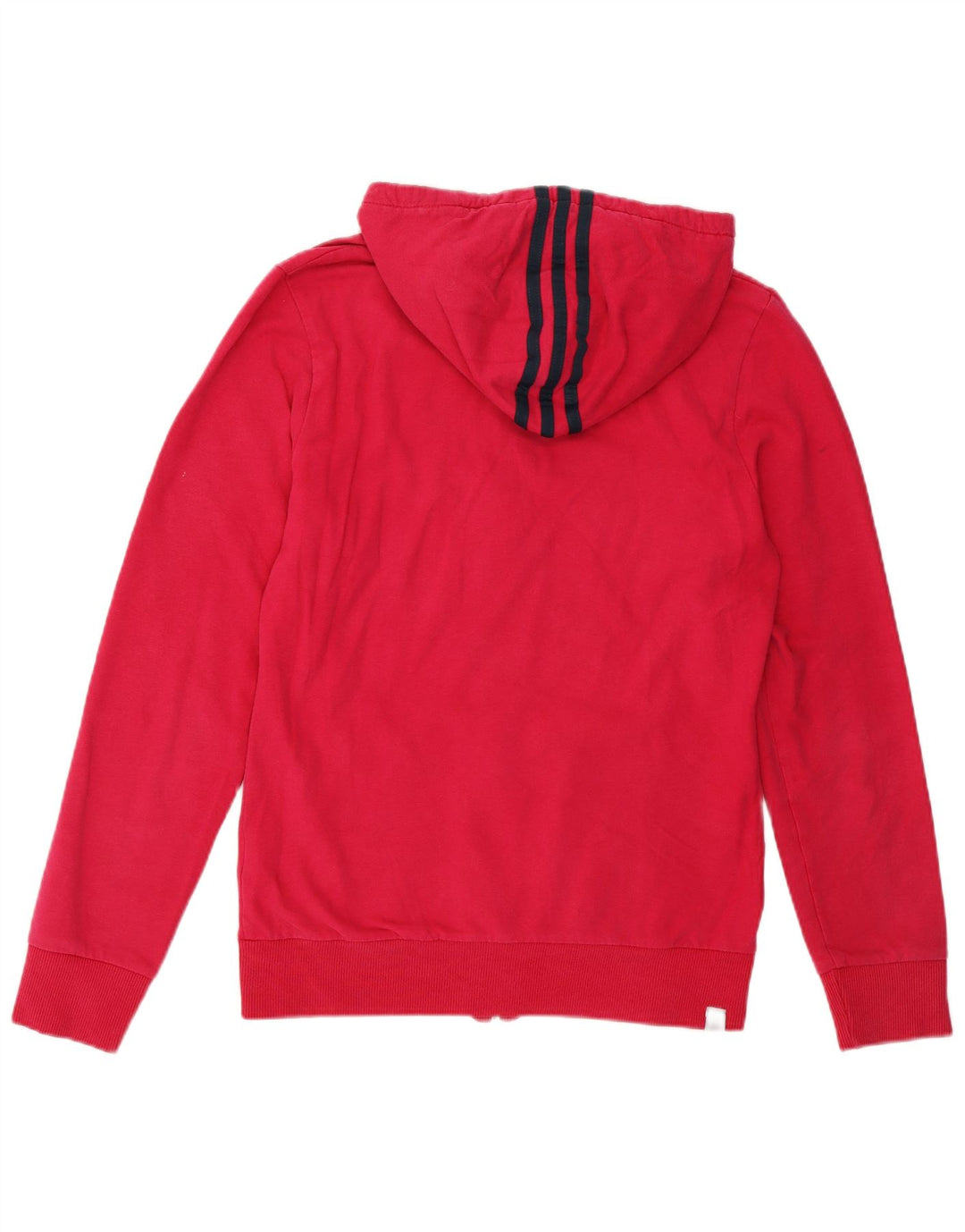 Maglione con cappuccio e zip da donna Adidas UK 14 cotone rosa medio