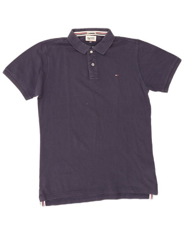 Polo da uomo Tommy Hilfiger grande in cotone blu navy