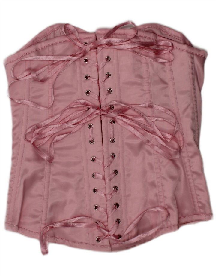 Corsetto senza spalline con volant da donna Ann Summers UK 12 Poliestere rosa medio