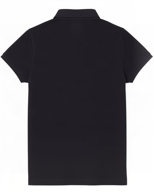 Polo muscolare da uomo Abercrombie & Fitch in cotone blu navy medio