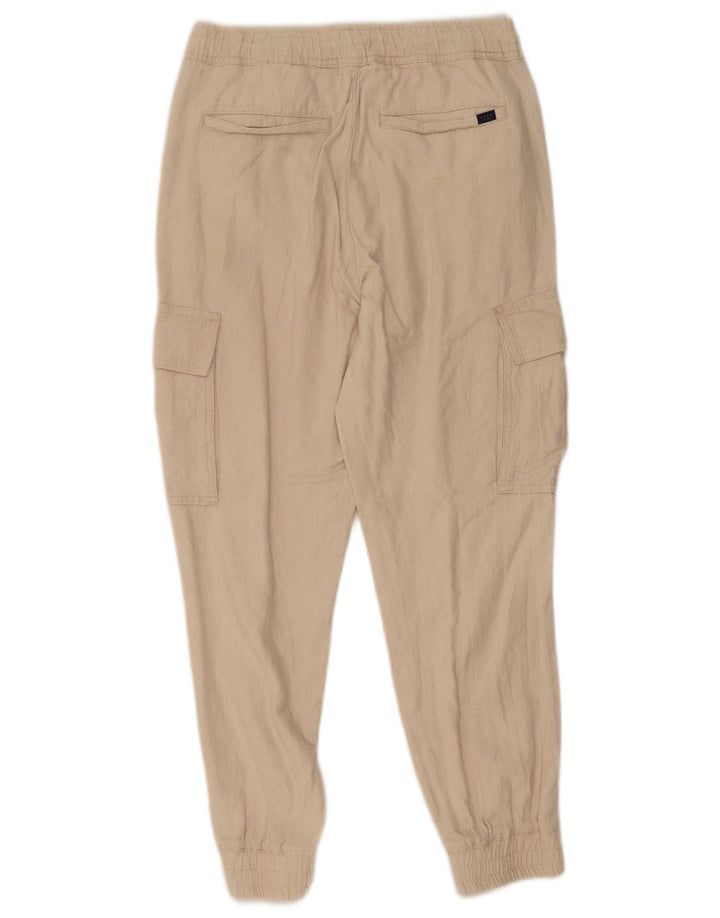 Pantaloni cargo da jogging corti Zara da donna piccoli W30 L25 bianco sporco