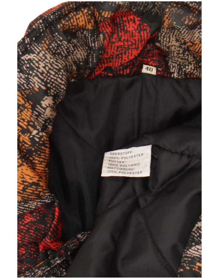 Giacca da sci vintage da donna EU 40 Poliestere floreale multicolore medio