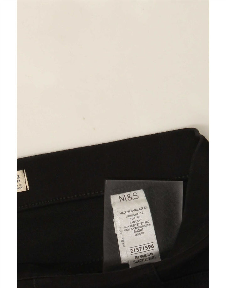 Jeans Jeggings corti da donna Marks & Spencer UK 12 Medio W30 L26 Nero