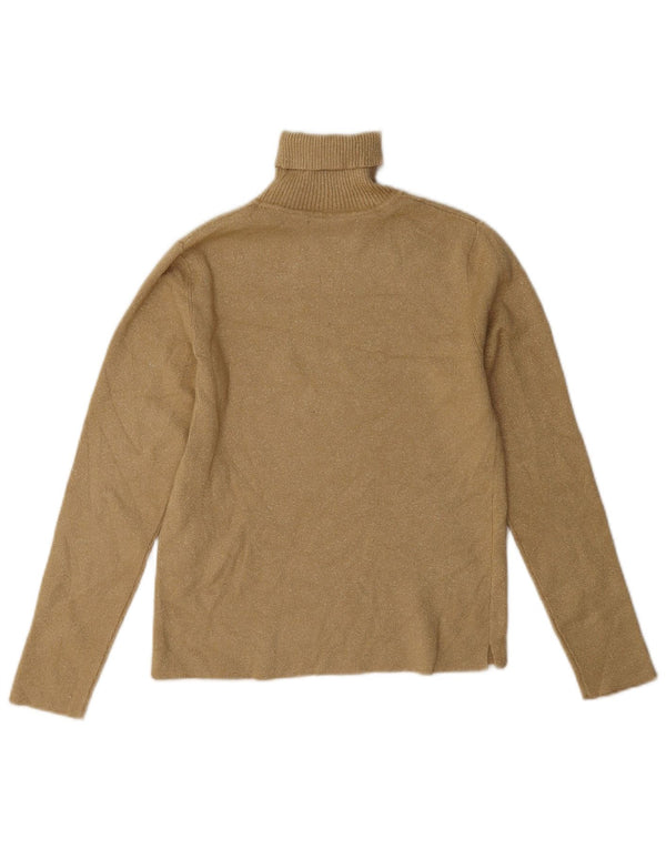 Maglione Zara per ragazze con collo alto e collo alto, 11-12 anni, in viscosa beige