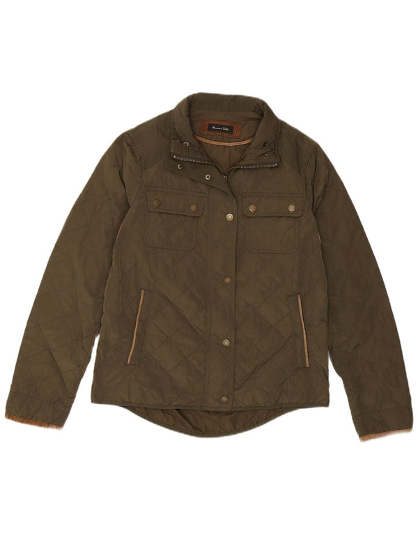 Giacca trapuntata da donna Massimo Dutti EU 38 Nylon verde medio