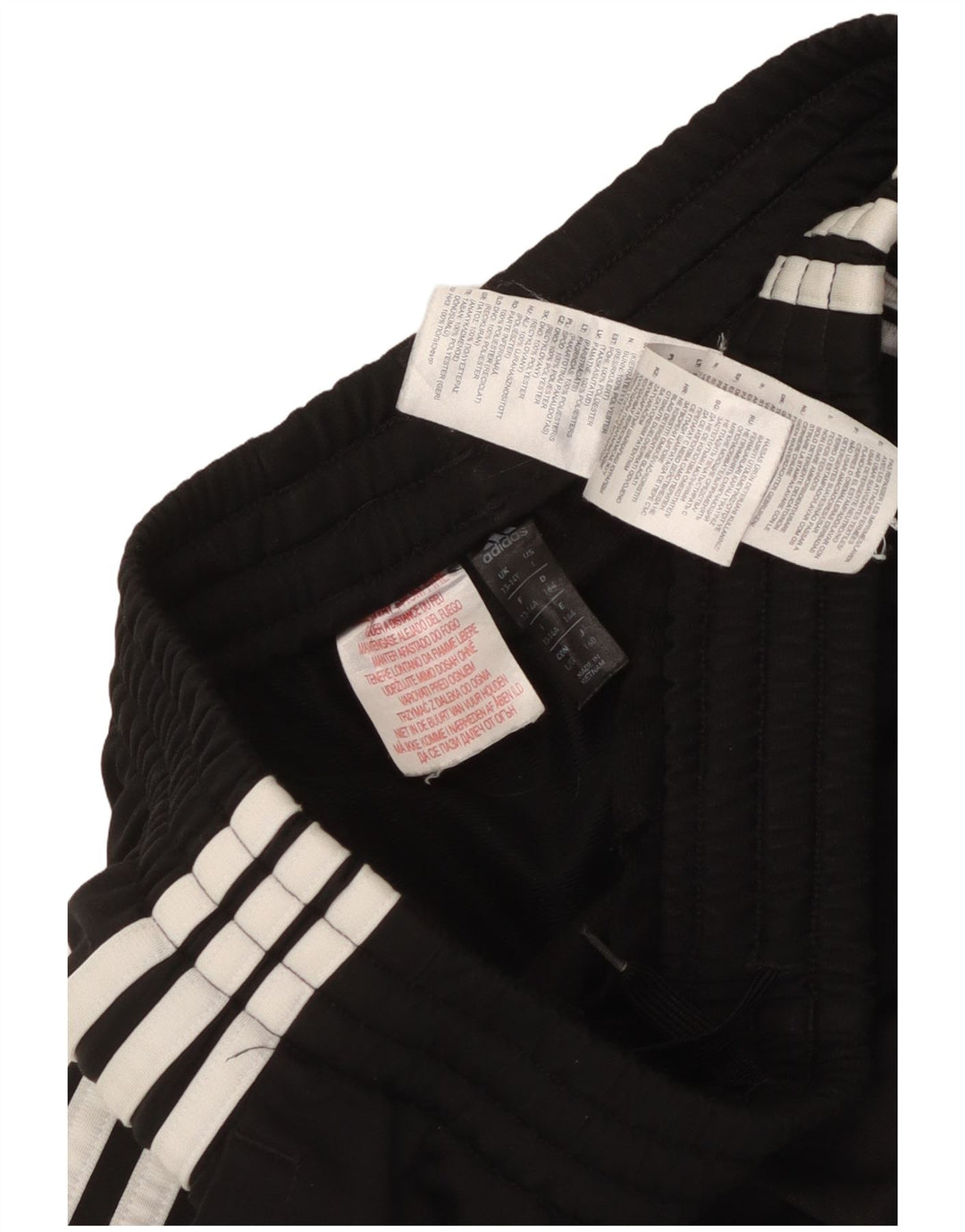 Pantaloni della tuta da ragazzo Adidas 13-14 anni in poliestere nero