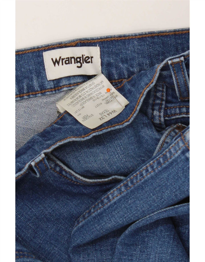 Jeans dritti da uomo Wrangler Texas W44 L32 cotone blu
