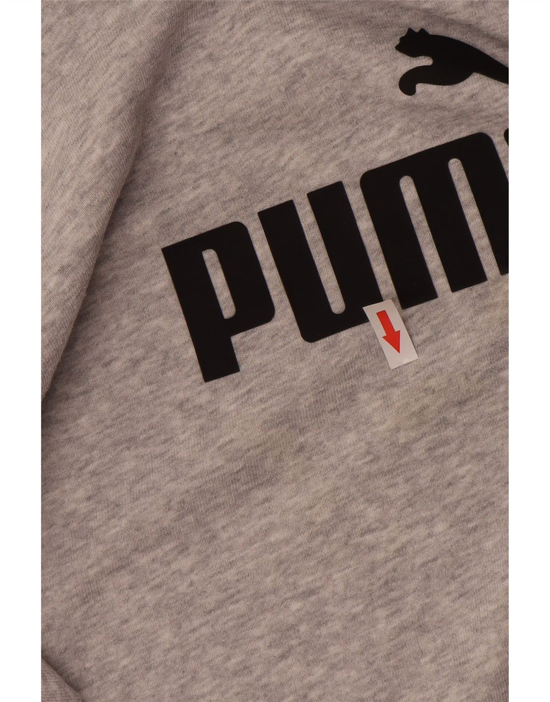 Felpa grafica da donna Puma Jumper UK 12 Cotone chiazzato grigio medio