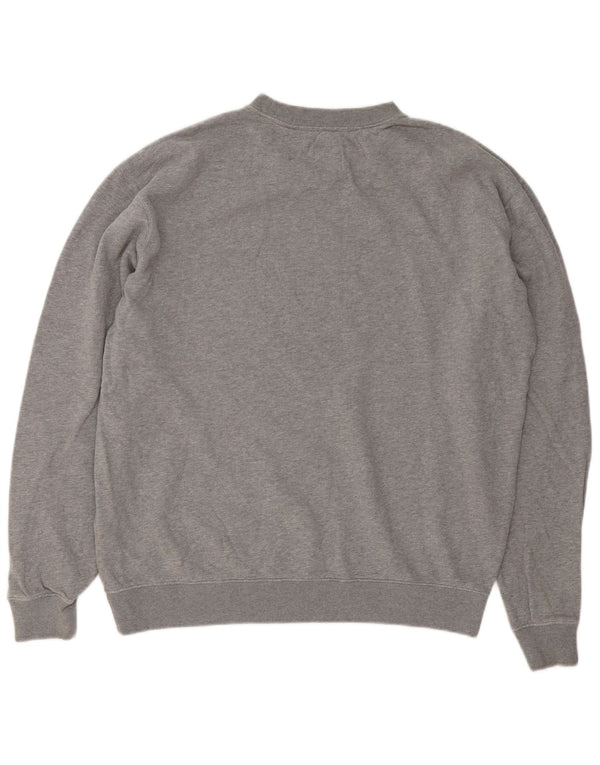 Felpa da uomo Jack Wills Maglione in cotone screziato grigio medio