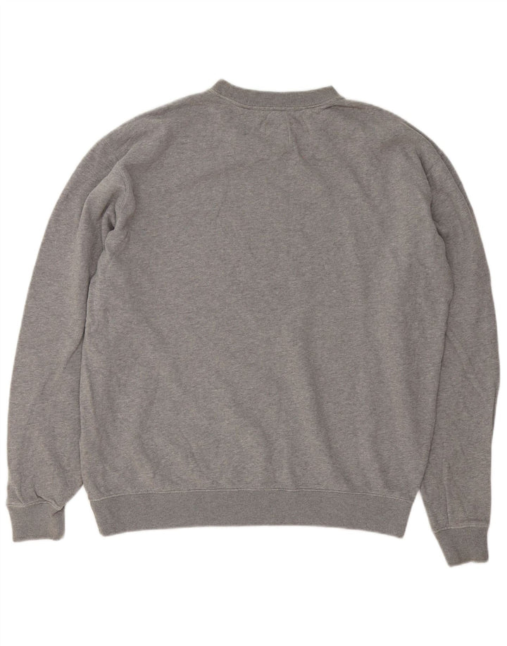 Felpa da uomo Jack Wills Maglione in cotone screziato grigio medio
