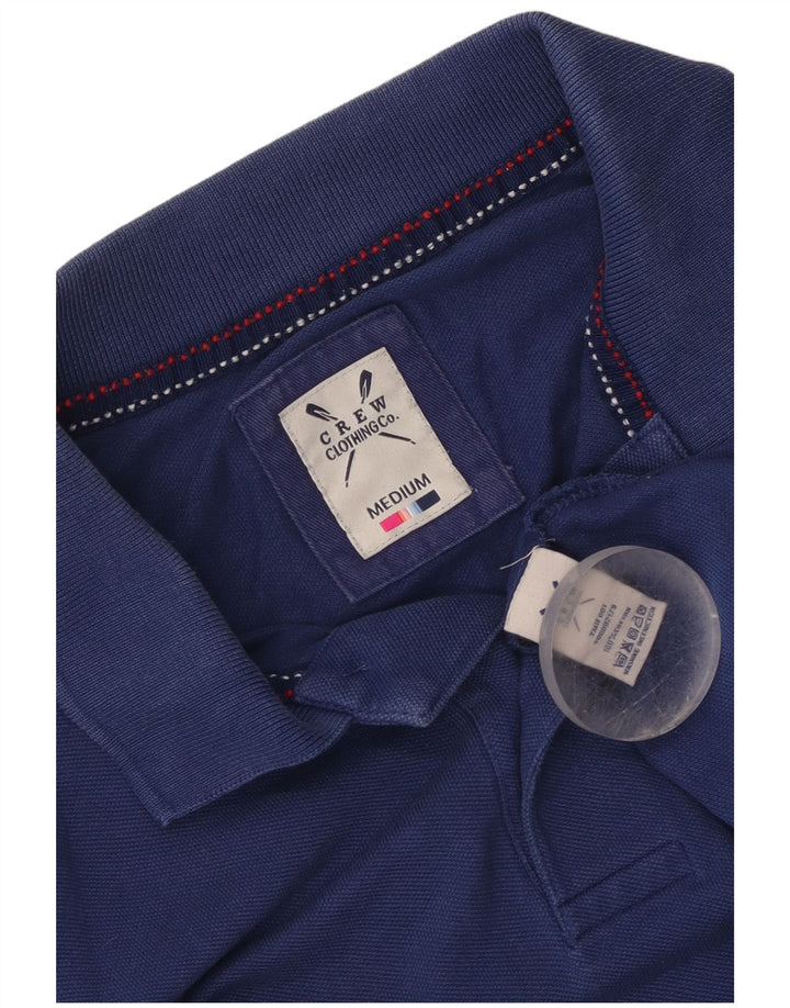 Crew Clothing Polo da uomo in cotone blu medio