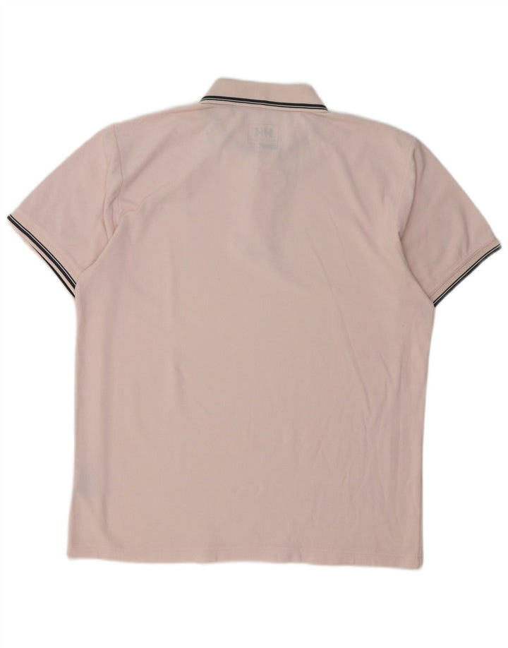 Polo da uomo Helly Hansen grande rosa in poliestere