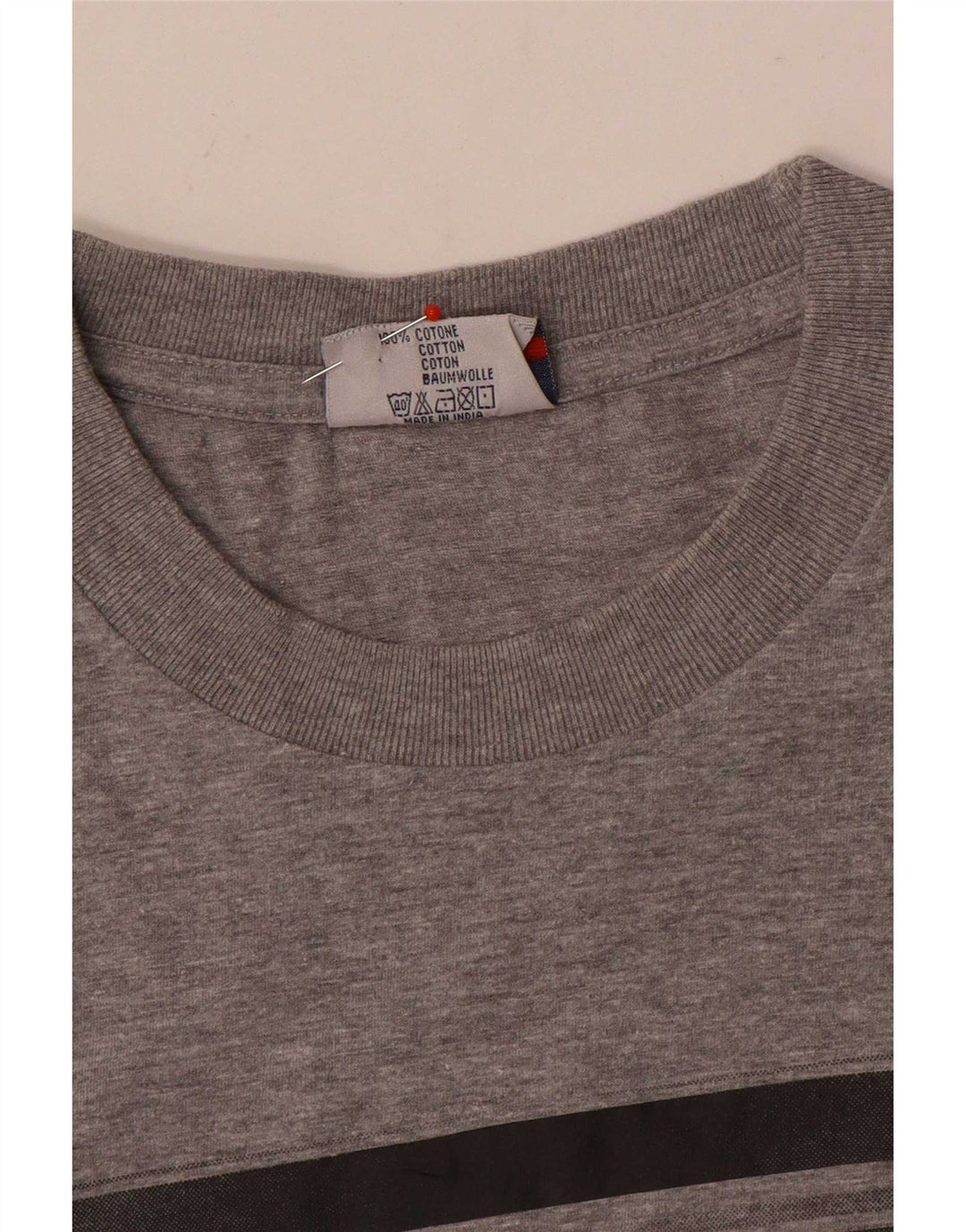 Maglietta Fila da uomo Top Large in cotone grigio