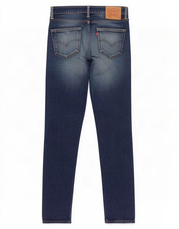 Jeans Levi's Uomo 508 Slim Distressed W29 L32 Cotone Blu