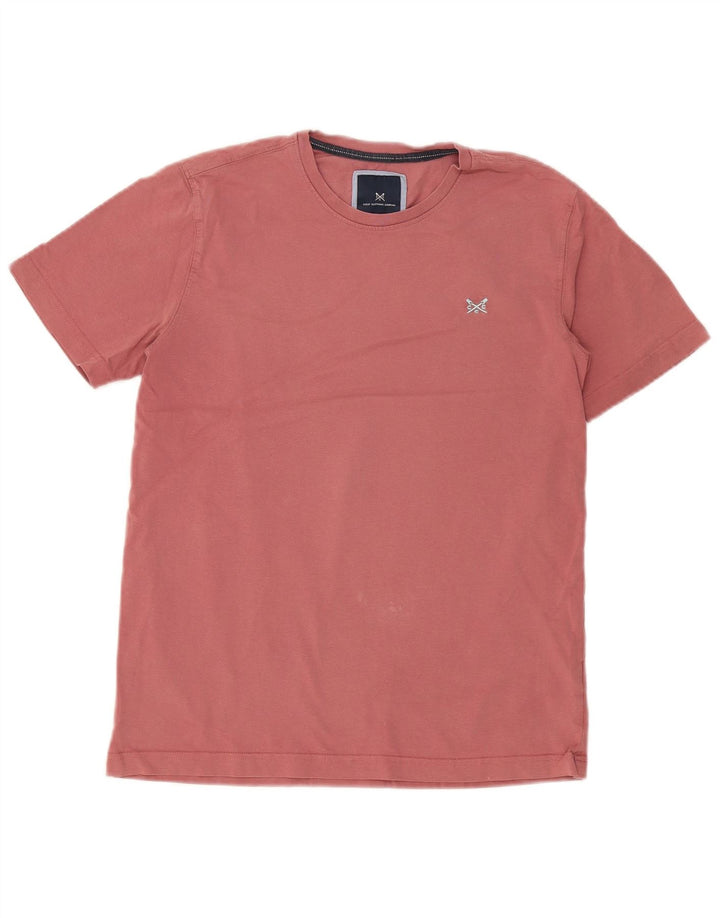 Crew Clothing T-shirt da uomo Top in cotone rosa medio