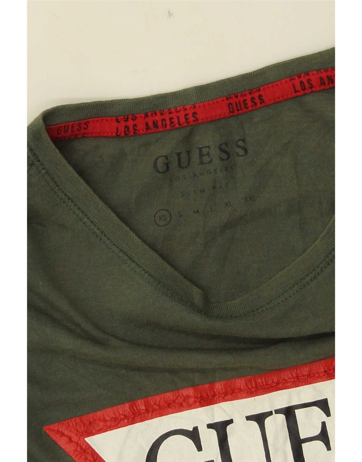 T-shirt grafica da uomo Guess XS verde