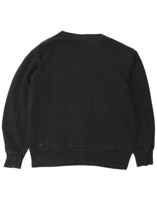 Felpa grafica da donna Ellesse Maglione UK 18 XL Cotone nero