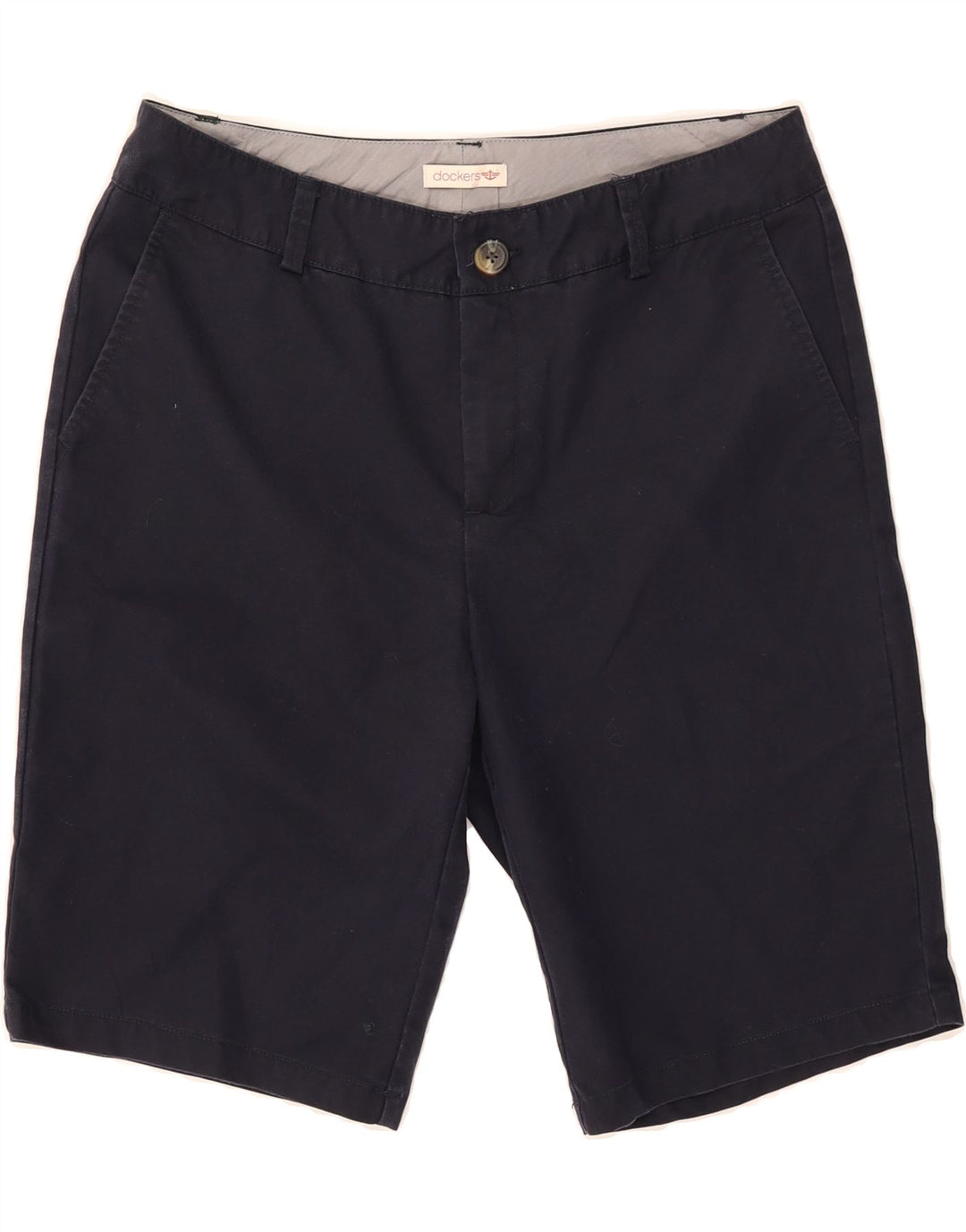 DOCKERS Womens Chino Shorts US 8 Medium W32  Navy Blue Cotton Vintage Dockers and Second-Hand Dockers from Messina Hembry 