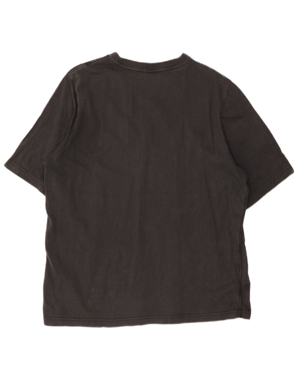 T-shirt grafica da uomo Adidas Top in cotone nero medio