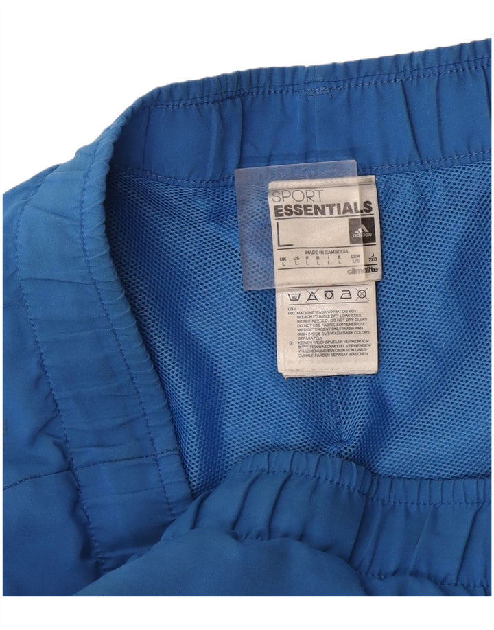 Pantaloncini sportivi Adidas Climalite da uomo grandi in poliestere blu
