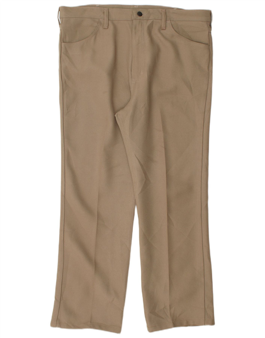 Pantaloni da abito dritti da uomo WRANGLER W38 L30 Poliestere beige