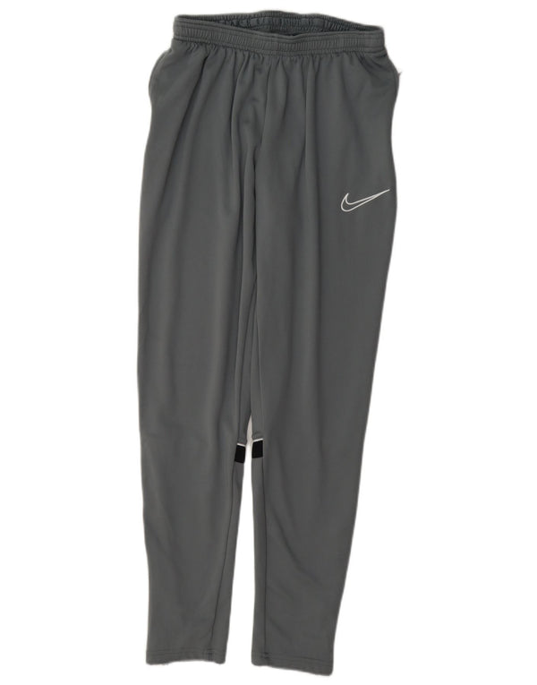 Pantaloni da tuta Nike Dri Fit da uomo in poliestere color block grigio medio