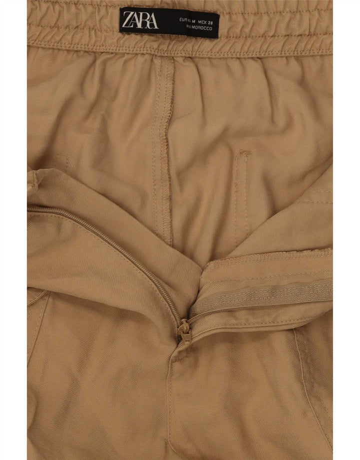 Pantaloni cargo da jogging da donna Zara medi W28 L27 viscosa beige