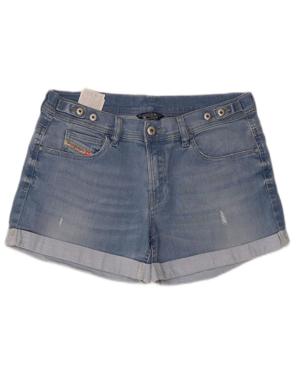 Pantaloncini di jeans da donna Diesel W28 cotone blu medio