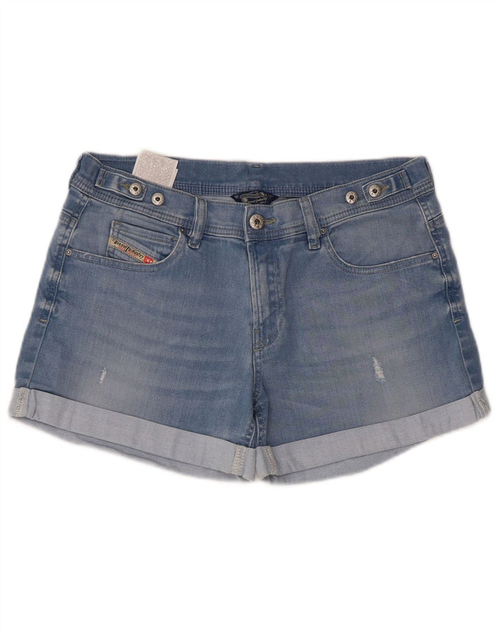 Pantaloncini di jeans da donna Diesel W28 cotone blu medio