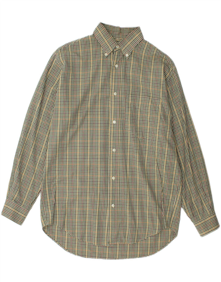 BENETTON Mens Shirt Small Multicoloured Check Cotton Vintage Benetton and Second-Hand Benetton from Messina Hembry 